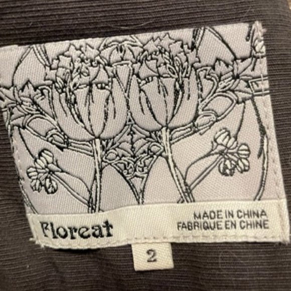 Anthropologie Floreat Cotton Mini Pencil Skirt Size 2 - Picture 5 of 6